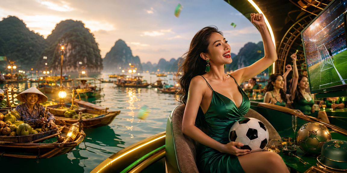 Cảnh sinh hoạt vui chơi cá cược tại vịnh Hạ Long