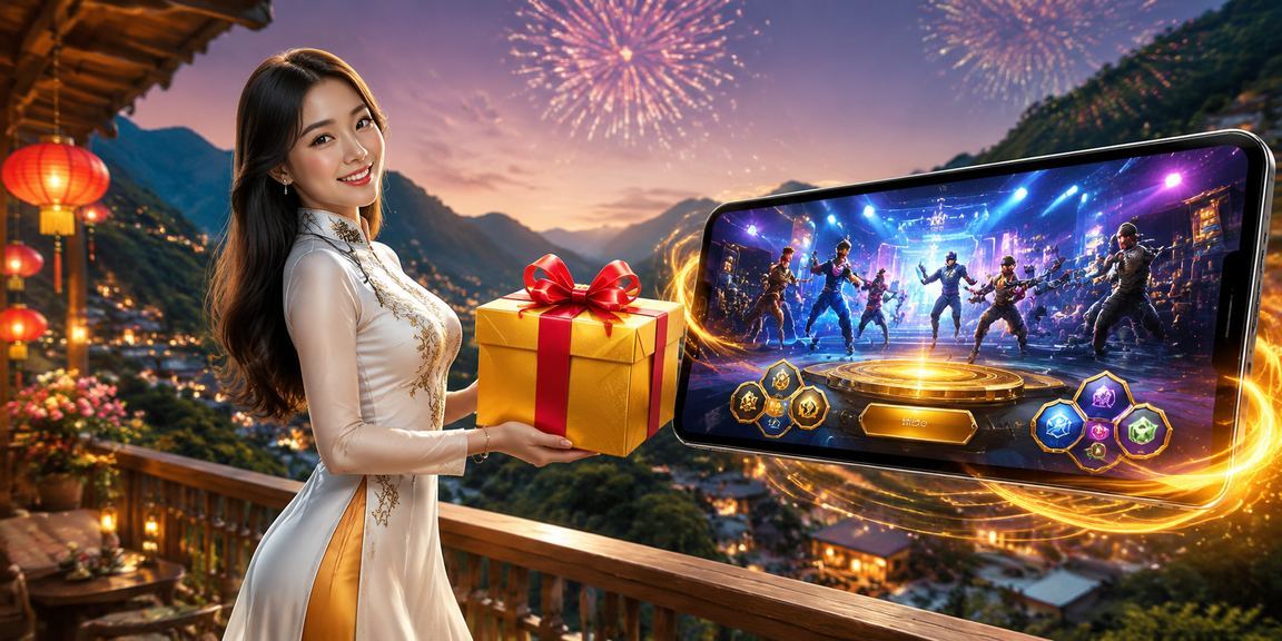 Người chơi cược esports tại Sapa trong trang phục Áo dài truyền thống